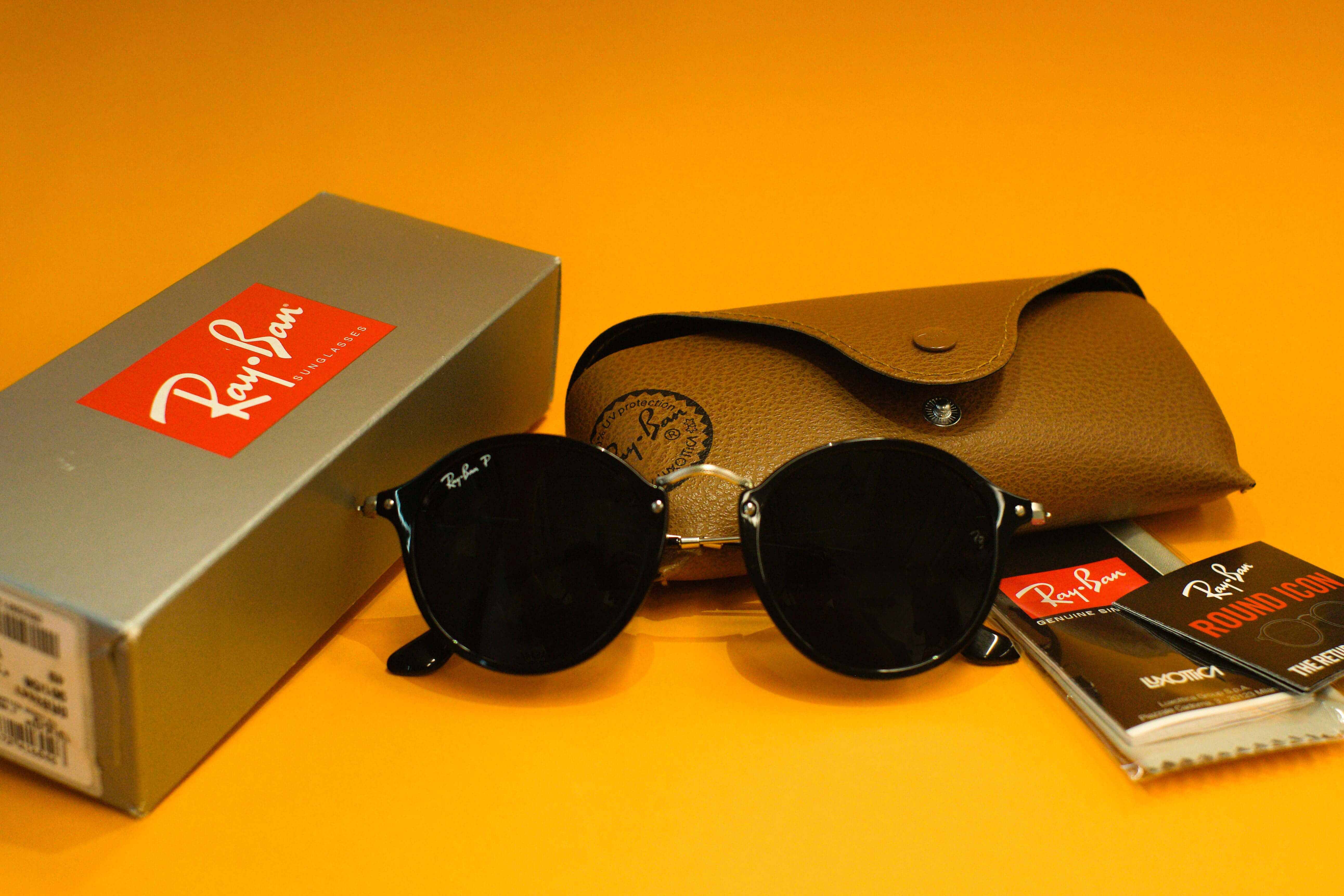 Hogyan ismerd fel a hamis Ray-Ban napszemüvegeket Ray-Ban RB2180 601/71 Round Fekete Színben